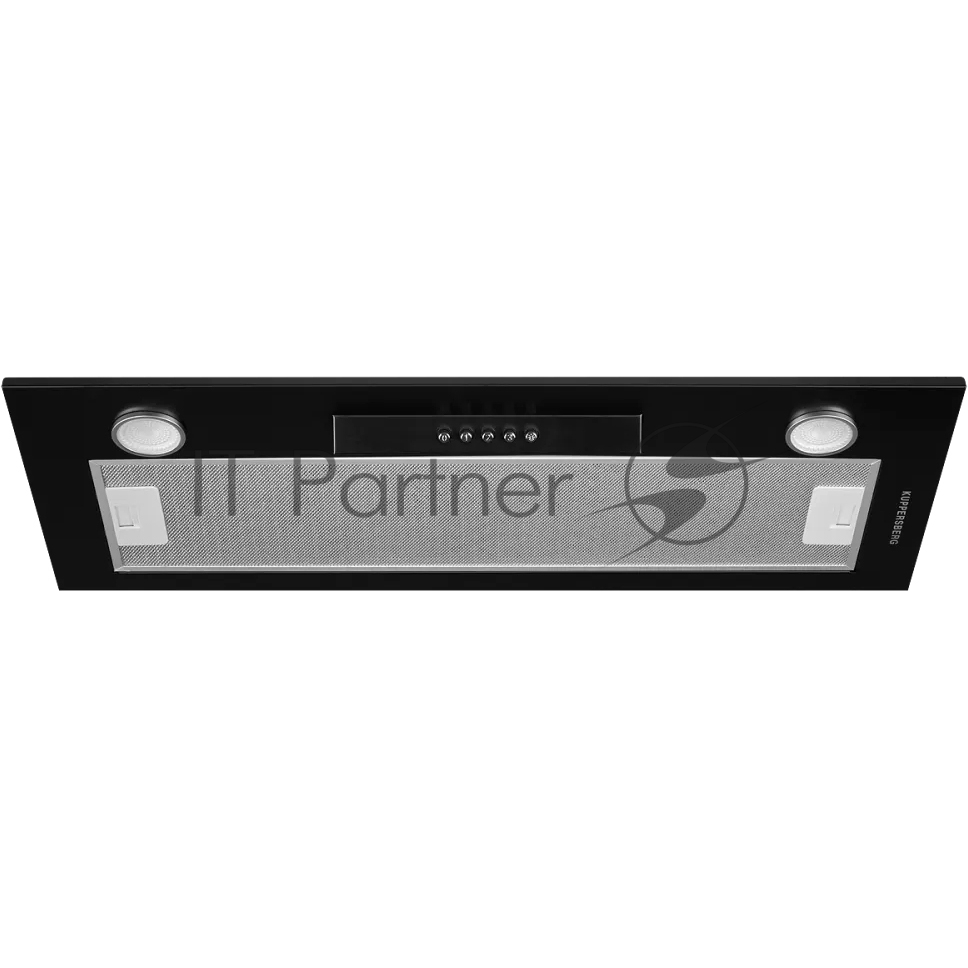 Вытяжка встраиваемая Kuppersberg Inlinea 70 BX черный/нержавеющая сталь, 70 см, 1300 куб. м/ч, 41 дБ