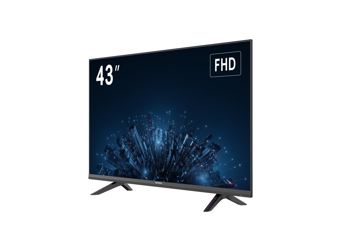 Монитор Hikvision DS-D5043F3-1V0S, 43", разрешение 1920х1080; яркость 300 кд/м2; контрастность 4000:1; время отклика 6.5 мс; частота обновления 60 Гц, угол обзора 178/178 °, интерфейсы: HDMI,VGA, USB; VESA 200x200; режим работы 24/7;  вес 6,85 кг.