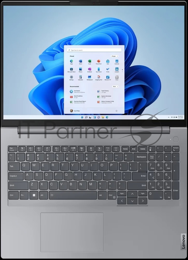 Ноутбук Lenovo ThinkBook 16 G6 IRL серый Intel Core i5 13420H 2100MHz/16"/1920x1200/8Gb/512Gb SSD/Intel UHD Graphics/Wi-Fi/Bluetooth/Без ОС