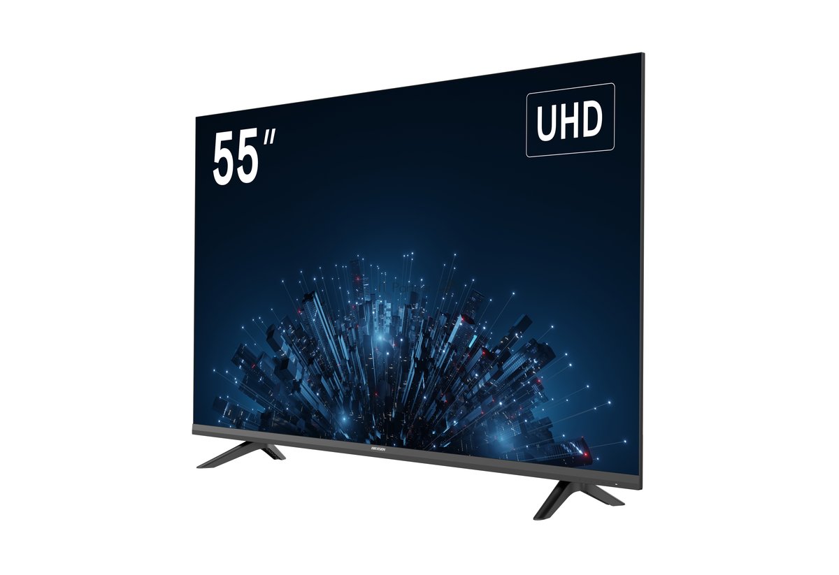 Монитор 55" Hikvision DS-D5055U3-1V0S TFT-LED 3840x2160, 60 Гц, 6.5 мс, 16:9, 300 кд/м², VGA, HDMI, DP, 3.5 Jack, динамики (2x10 Вт), USB 2.0, RS232, черный