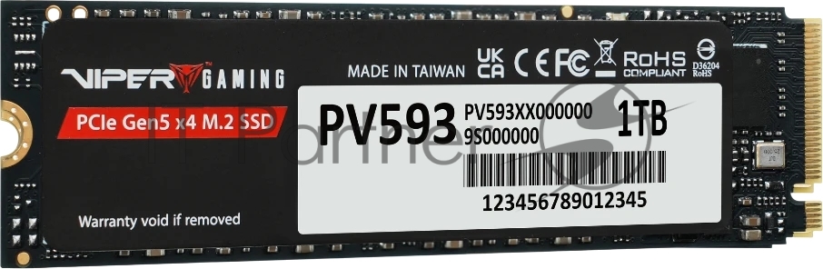 Накопитель SSD Patriot PCIe 5.0 x4 1TB PV593P1TBM28H Viper VP593 M.2 2280