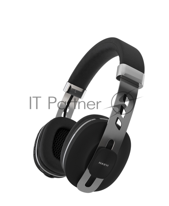 Беспроводные/проводные наушники Maxvi MHF-202BT черный, полноразмерные, Bluetooth + проводной, до 15 ч