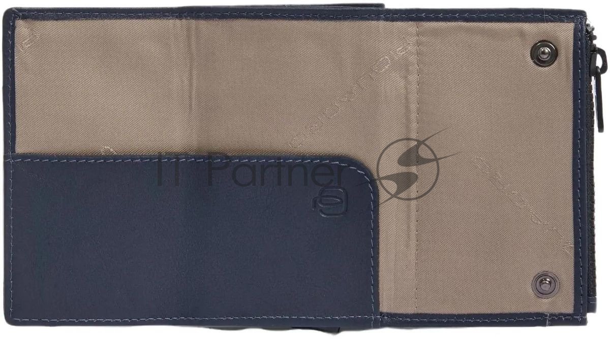 Кошелек Piquadro Harper PP5585APR/BLUTM синий/коричневый натур.кожа