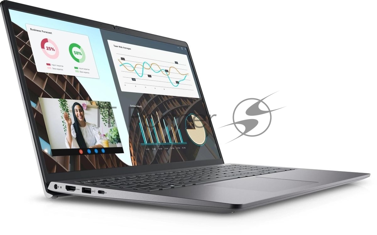 Ноутбук Dell Vostro 3530 3530-3650-1 (КЛАВ.РУС.ГРАВ.) черный 15.6" FHD WVA i3-1305U/8Gb/512Gb SSD/RJ-45/Linux (IDH5A9101UU/IDH5A9101LW/IDH5A911021Z)