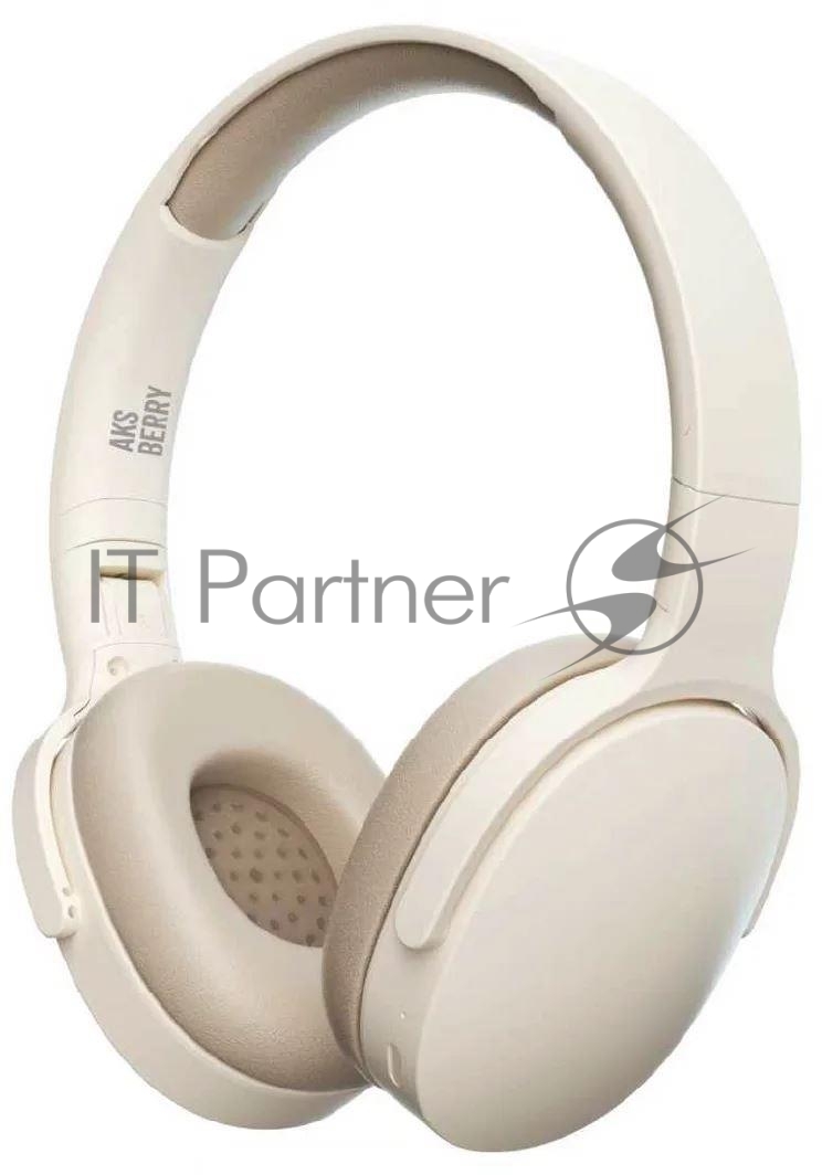 Беспроводные/проводные наушники Aksberry U3 Win Vibe бежевый, накладные, Bluetooth + проводной, до 10 ч