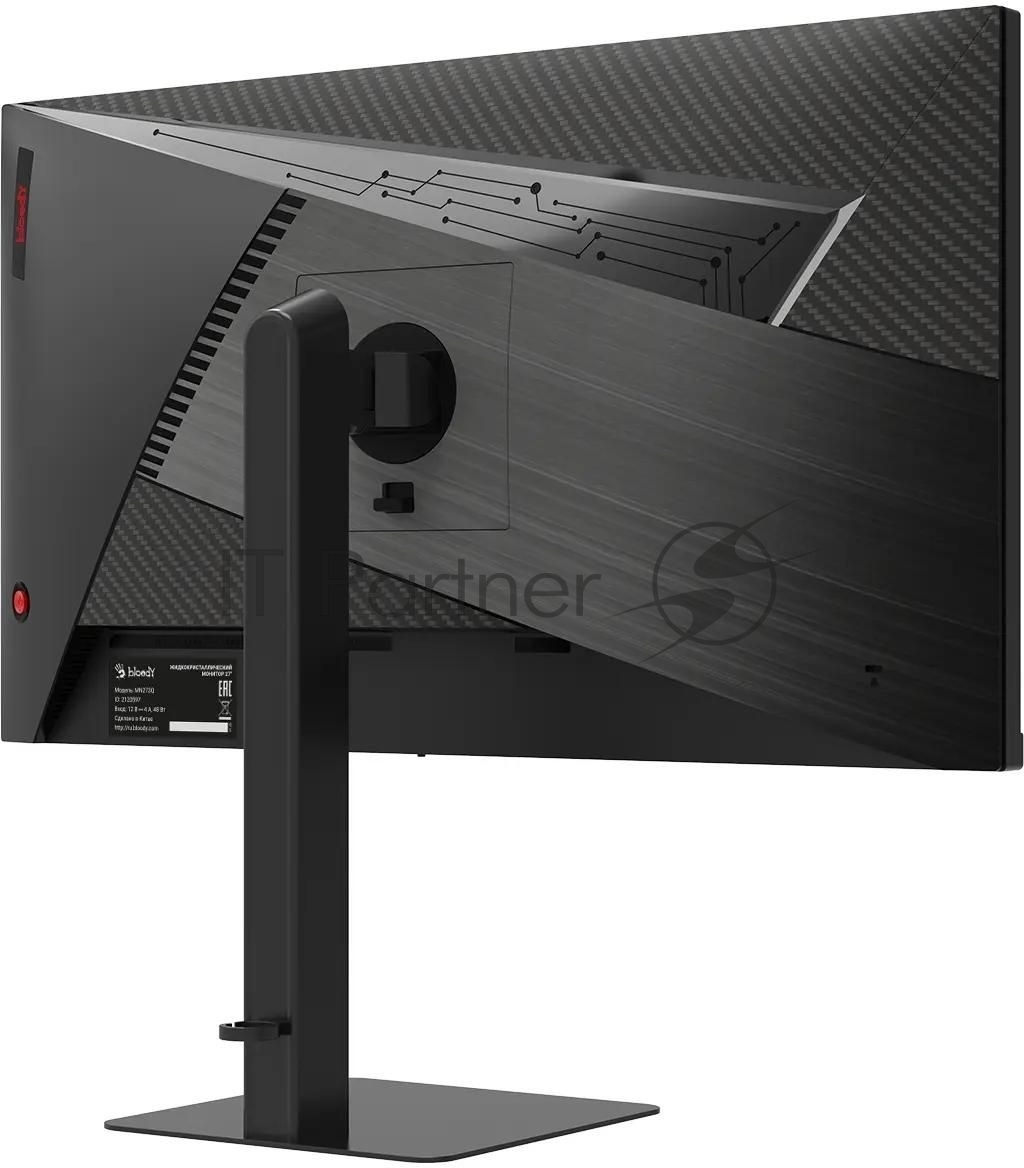 Монитор 27" Bloody MN273Q IPS 2560x1440, 180 Гц, 5 мс (1 мс MPRT), 16:9, 300 кд/м², 2xHDMI 2.1, 2xDP 1.4, 3.5 Jack, динамики (2x3 Вт), HDR10, FreeSync, G-Sync Compatible, черный