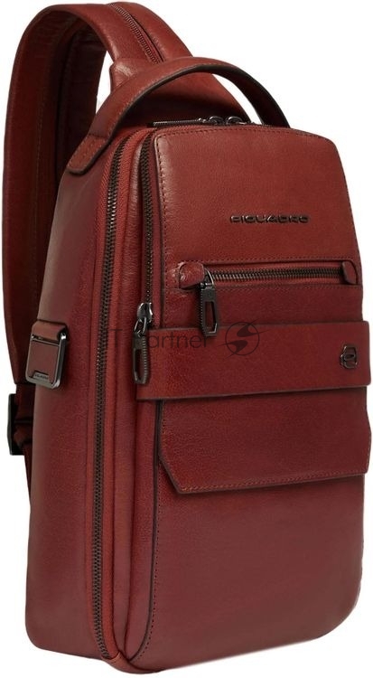 Рюкзак слинг мужской Piquadro Solm CA7028S141/CU табачный кожа