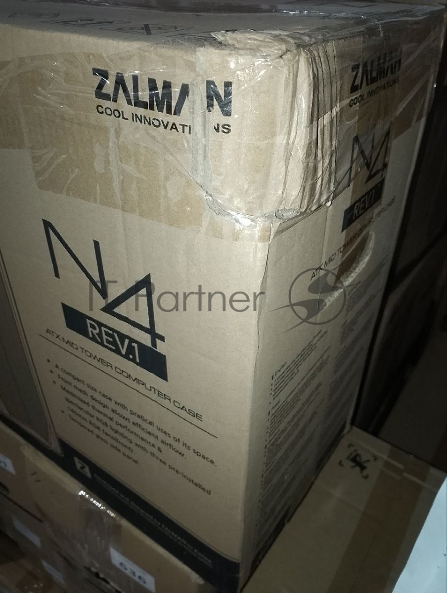 (Поврежденная упаковка) Корпус MidiTower Zalman N4 черный (Zalman N4 rev.1_ПУ) (без блока питания)