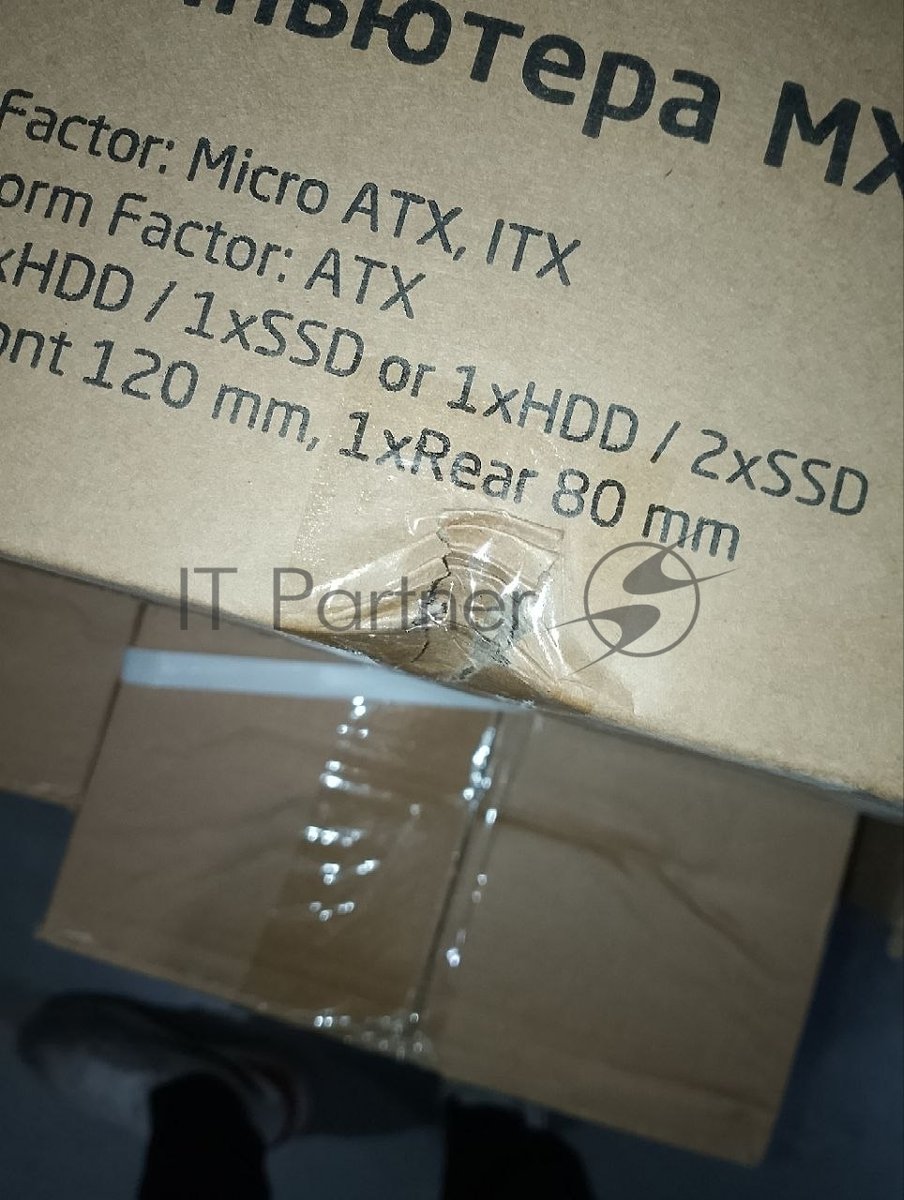 (Поврежденная упаковка) Корпус CBR MiniTower MX08 черный (mATX, без БП, 2xUSB2.0, HD Audio+Mic) (PCC-MATX-MX08-WPSU)