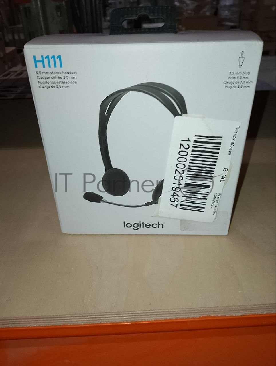 (Поврежденный товар) Гарнитура проводная LOGITECH Headset H111 Stereo grey (1хJack 3.5mm, кабель 1.8м) (981-000588_(Поврежденный товар) 000450)