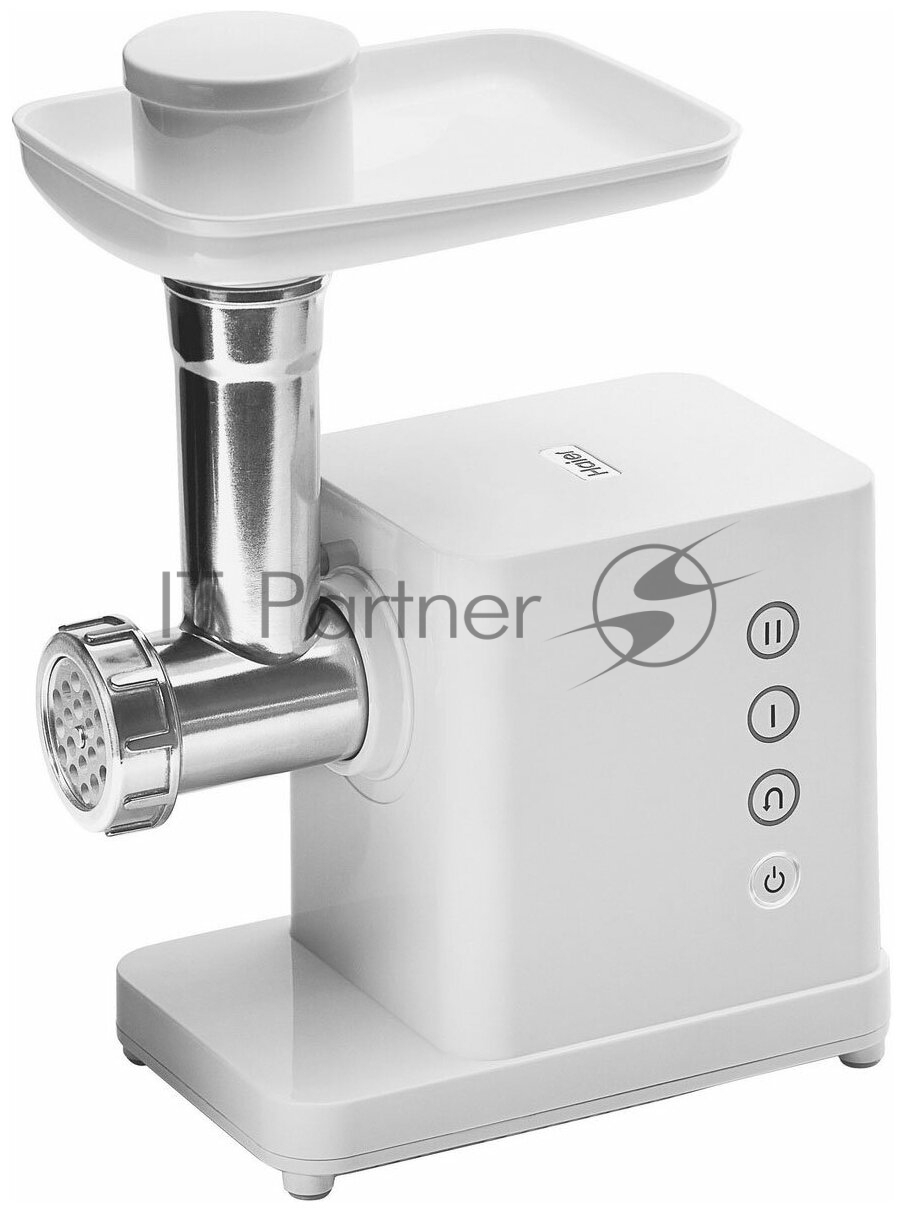 Мясорубка электрическая Haier HG-600 белый, 900 Вт, 2.7 кг/мин, реверс, защита от перегрузки, насадки - 4