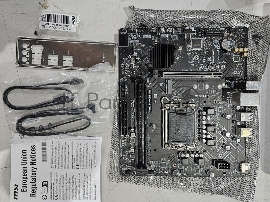 (Из ремонта, рабочий, гарантия 14 дней) Материнская плата MSI PRO H610M-S DDR4, LGA 1700, Intel H610, 2xDDR4, 2xSATA, 1xM.2, 1xPCIe 4.0 x16, 1xPCIe 3.0 x1, 1xHDMI, 1x1Gb LAN, 4xUSB 2.0, 2xUSB 3.2 Gen 1, 3x3.5 мм, 7.1, Micro-ATX