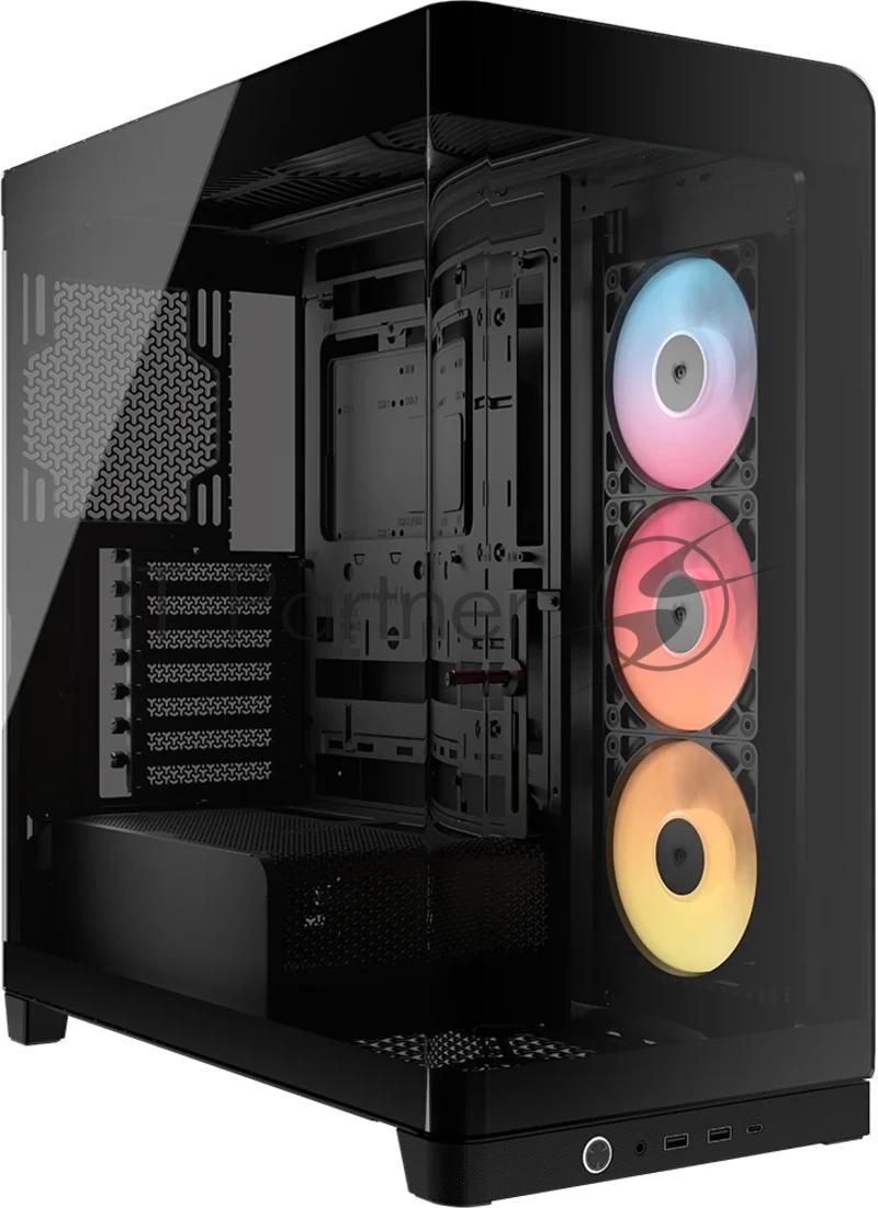 Корпус Corsair 4500X RS-R ARGB Black, Midi-Tower, чёрный, 3 x 120 мм