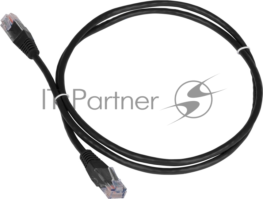 Патч-корд LANMASTER TWT UTP cat.5e, с заливными колпачками, 20.0 м, черный