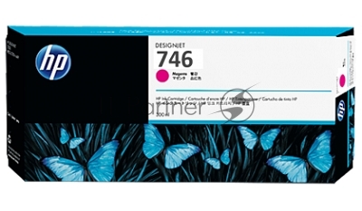 HP  P2V78A Картридж HP 746 струйный пурпурный {HP DesignJet Z6/Z9+ series, (300 мл)}