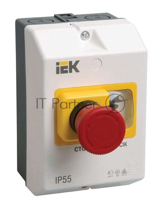Оболочка защитная с кноп. "СТОП" IP54 IEK DMS11D-PC55