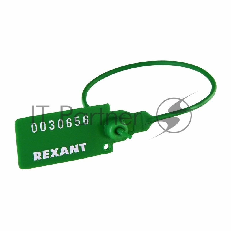 Пломба пластиковая номерная Rexant 220 мм зеленая
