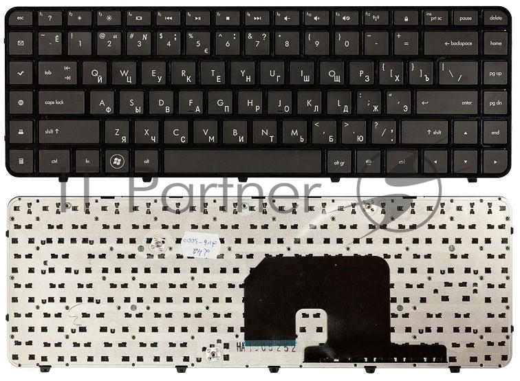 Клавиатура для ноутбука HP Pavilion DV6-3000 черная с рамкой