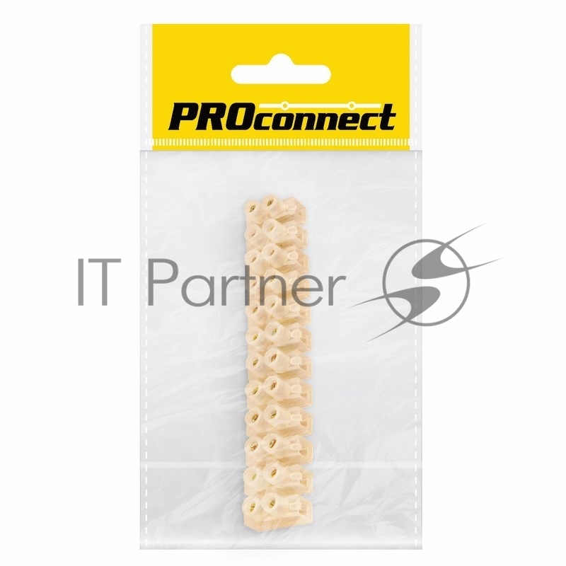 Колодка клеммная КВ-12 PROconnect, 16А, 12 мм², индивидуальная упаковка, 1 шт.