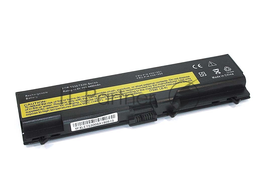 Аккумуляторная батарея для ноутбука Lenovo ThinkPad T430 (42T4235 70+) 5200mAh OEM черный