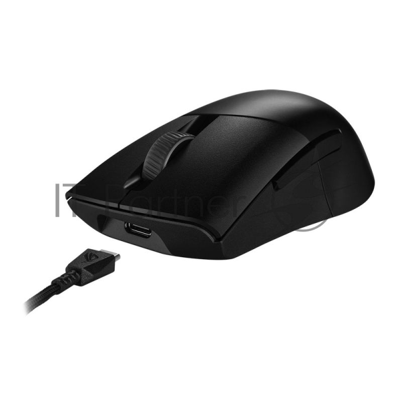 Мышь беспроводная/проводная ASUS ROG Keris Wireless AimPoint черный, 36000 dpi, радиоканал, Bluetooth, USB, кнопки - 5