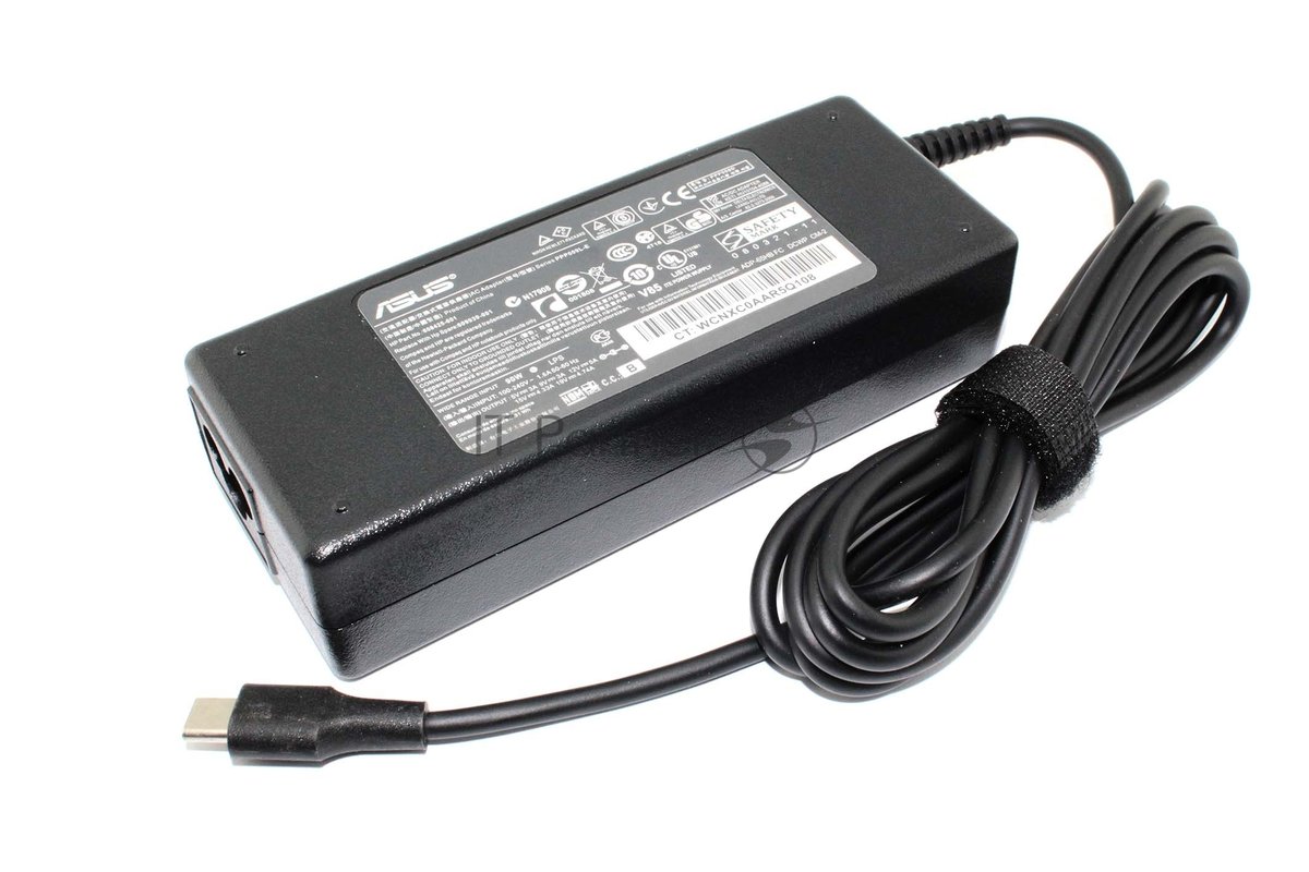 Блок питания (сетевой адаптер) для ноутбуков Asus 5V, 9V, 15V, 20V 3A, 4,5A 90 W Type C