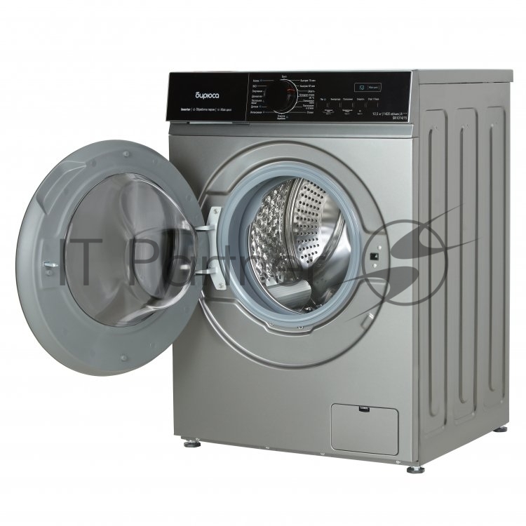 Cтиральная машина Бирюса WM-SN1014/15 M металлик, загрузка фронтальная 10.5 кг, 1400 об/мин, класс: А+++