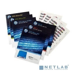 Набор наклеек HPE Ultrium6  6,25Tb  bar code label pack (100 data + 10 cleaning) for C7976A (for libraries & autoloaders)