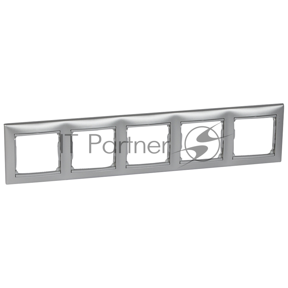 Legrand 770155 Valena Рамка 5 постов гор., алюм.