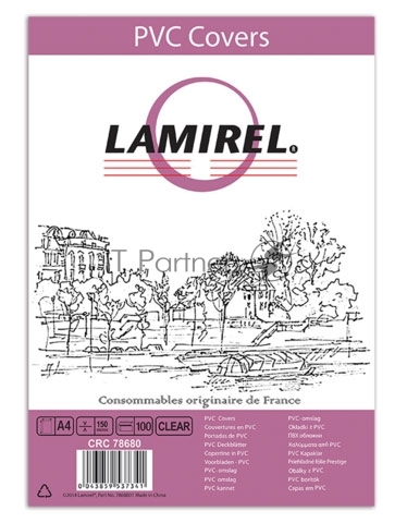 Обложки для переплета Lamirel LA-78680 A4 прозрачный (100шт)