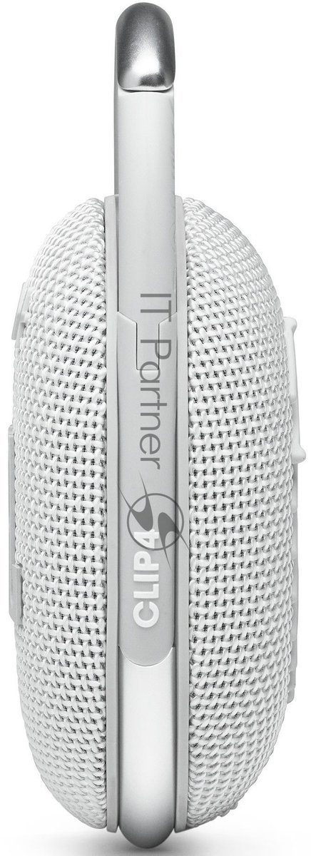 Колонка портативная JBL Clip 4, JBLCLIP4WHT, 5 Вт, Bluetooth, 500 мАч