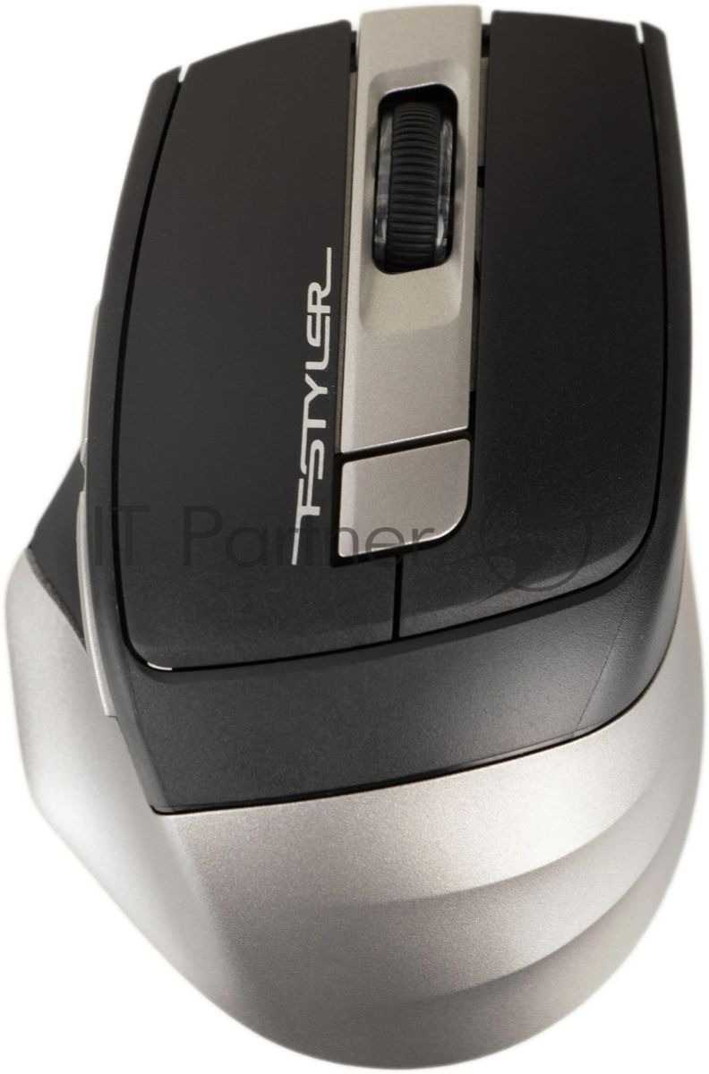 Мышь беспроводная A4Tech Fstyler FB35 серый, 2000 dpi, радиоканал, Bluetooth, USB, кнопки - 6