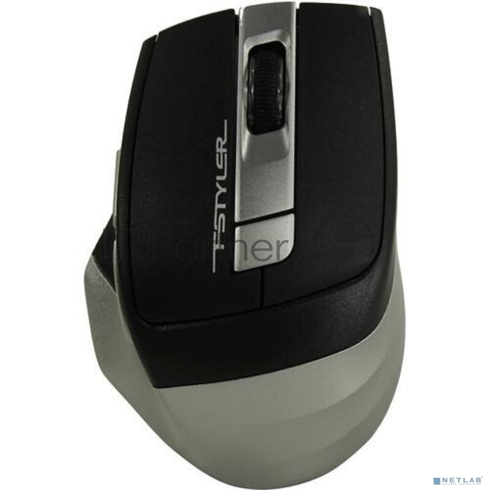 Мышь беспроводная A4Tech Fstyler FB35 серый, 2000 dpi, радиоканал, Bluetooth, USB, кнопки - 6