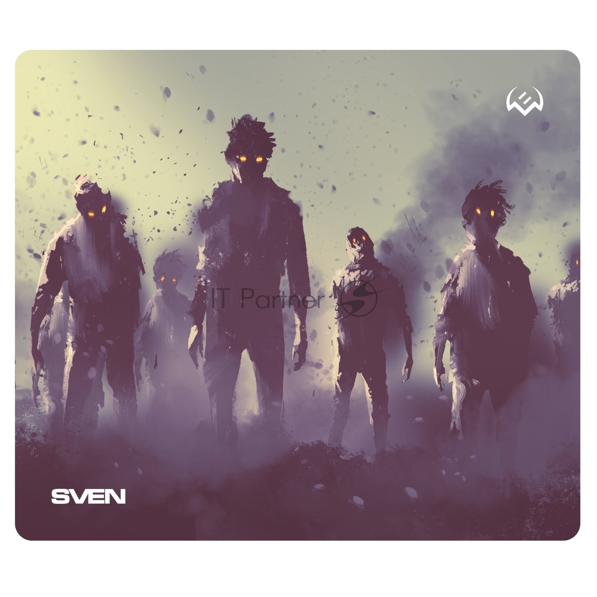 <101019> Коврик для мыши Sven MP-G02S Zombie (230x200x2мм, ткань, резина) [SV-016876]