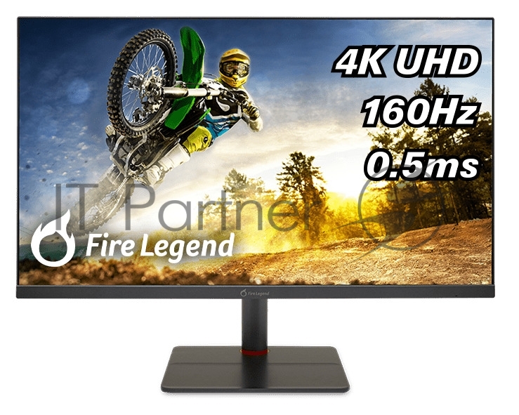 Монитор 27" AOpen 27XV5KVymipruzx, IPS, 3840x2160, 160 Гц, 400 кд/м2, 0.5 мс, 16:9, 2xHDMI, 1хDP, USB-C, черный