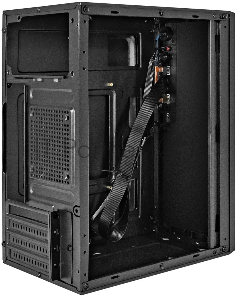 Exegate EX299244RUS Корпус Minitower ExeGate BAA-308U2-UNS350 (mATX, БП UNS350 с вент. 12см, 1*USB+2*USB3.0, HD Audio, черный)