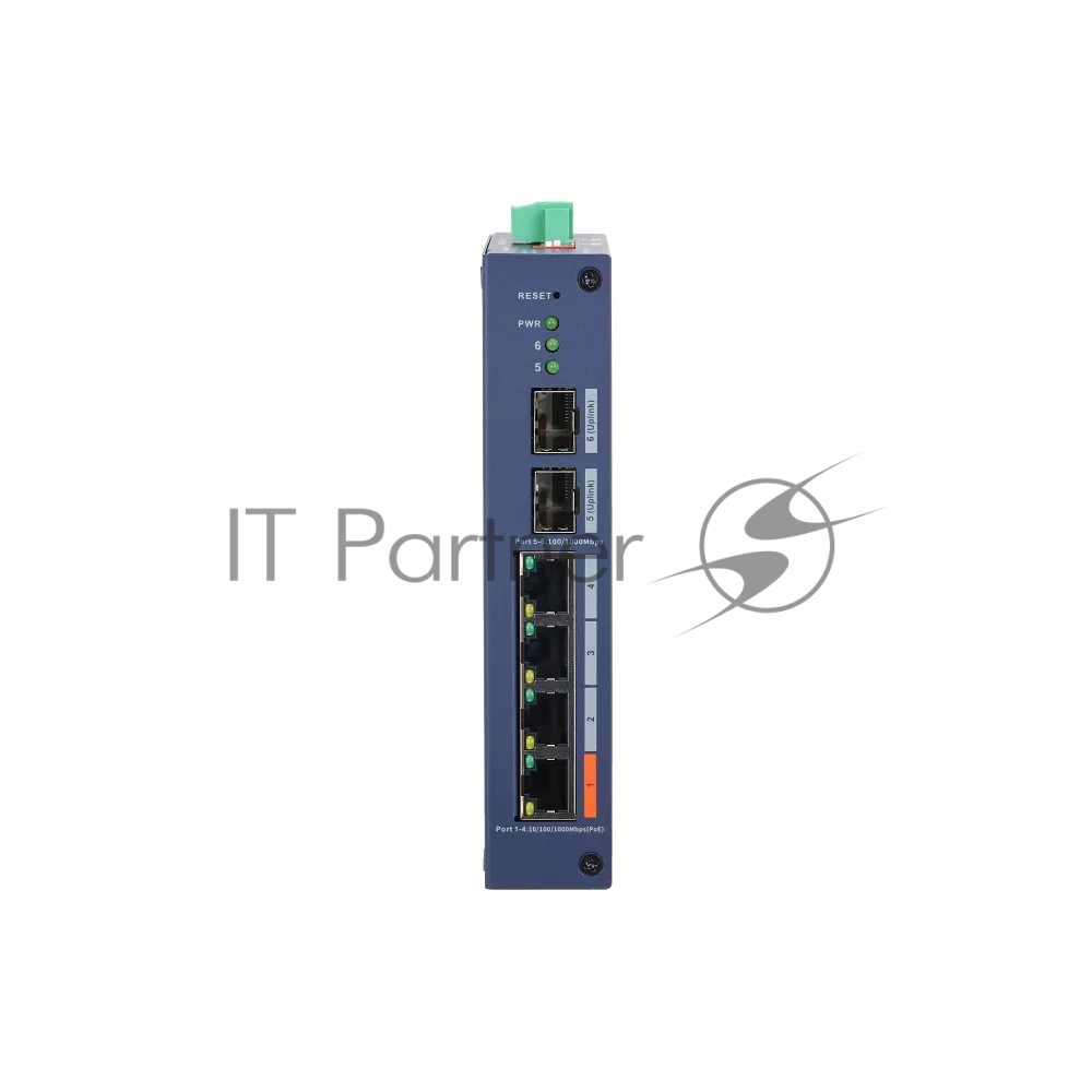 DAHUA DH-CHS4206-4GT-60 4-портовый гигабитный PoE коммутатор с функцией облачного управления  4 RJ45 10/100/1000Мбит/с (PoE/PoE+/Hi-PoE), 2 SFP 1000Мбит/с (uplink)