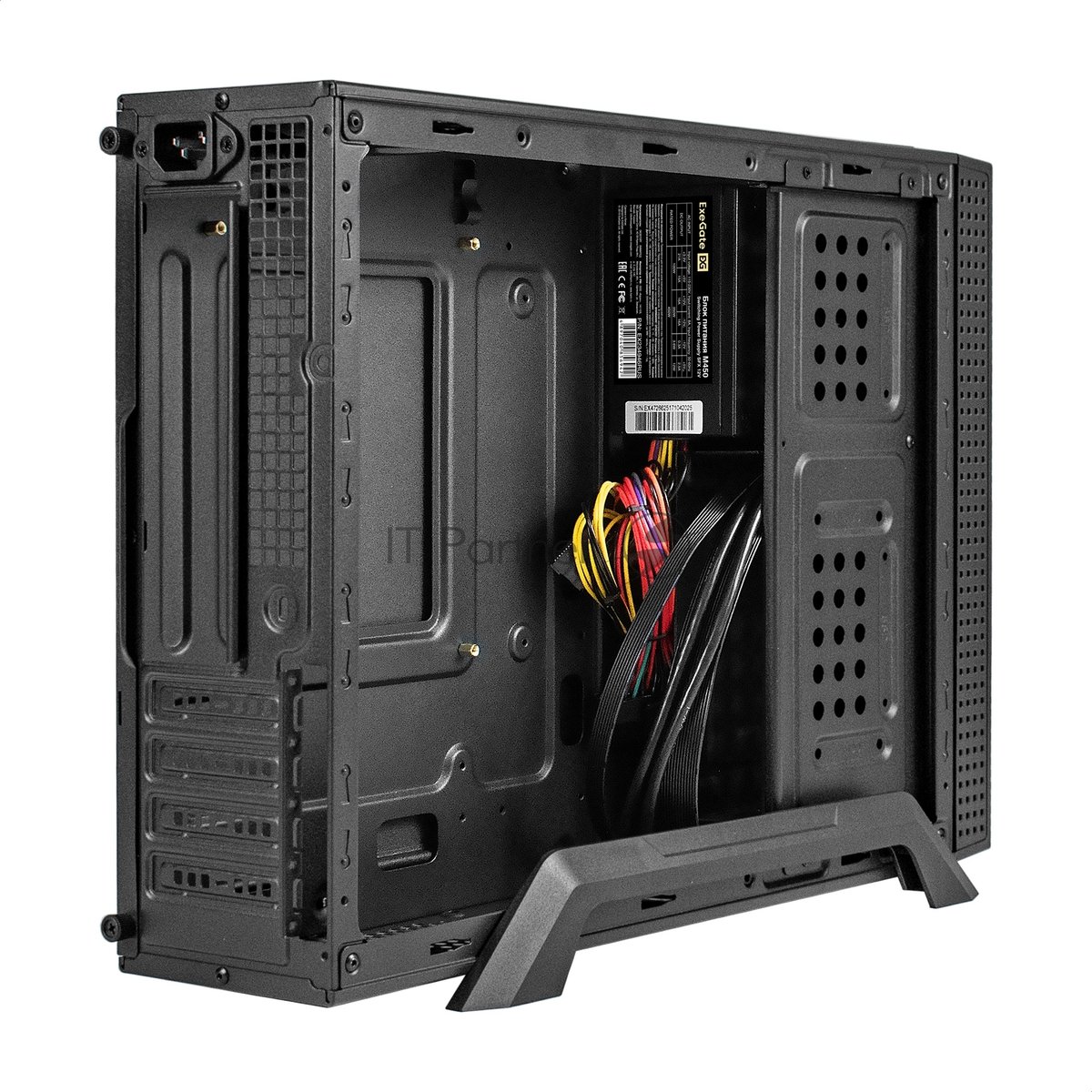 Компьютерный корпус Desktop ExeGate MI-307U2-M450 (mini-ITX/mATX, БП M450 с вент. 8см, 2хUSB+2хUSB 3.0, HD аудио, черный)