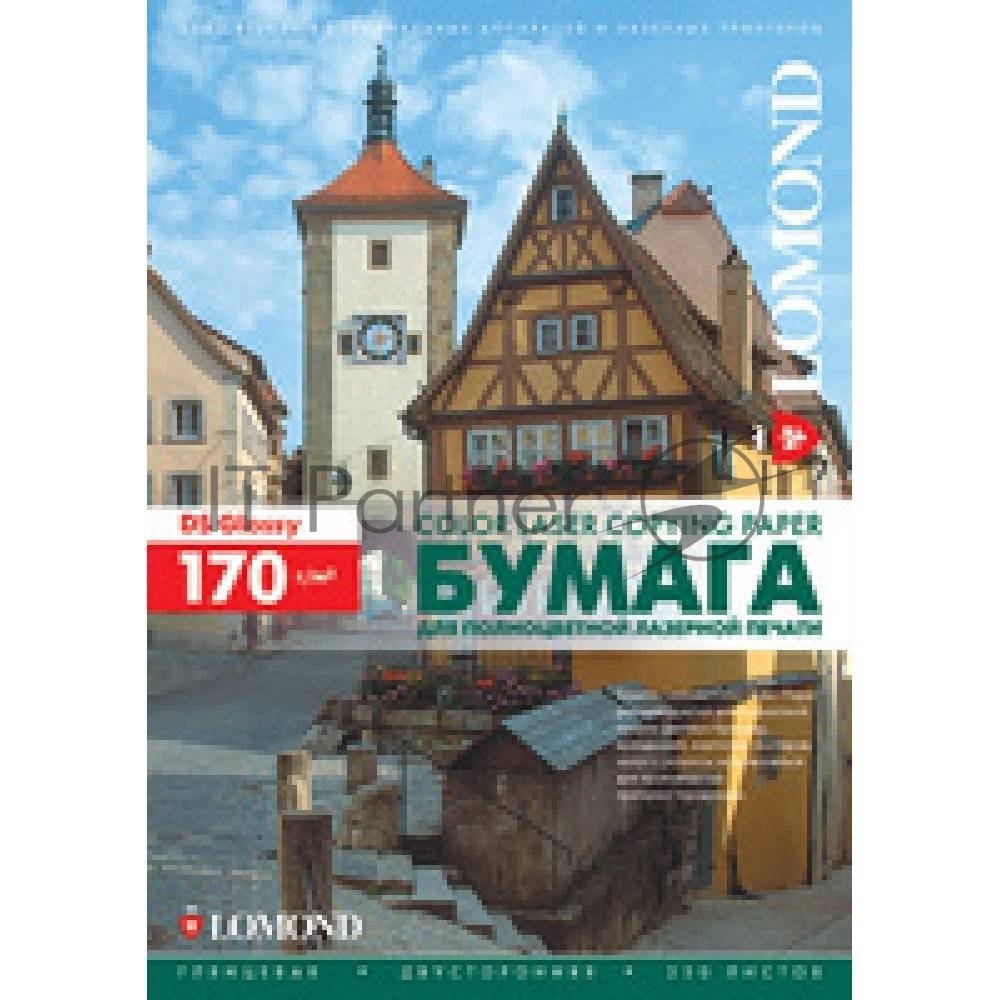 Фотобумага LOMOND Двухсторонняя Глянцевая, для лазерной печати, 170 г/м2, A3/250л.