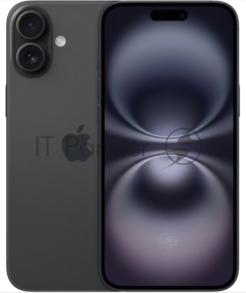 Смартфон Apple iPhone 16 MYE73HN/A, 128ГБ, 8ГБ, черный, 6.1", iOS 18