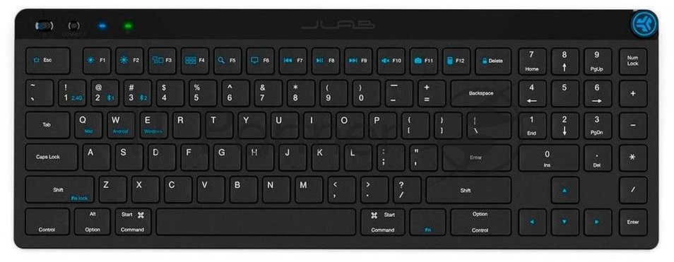 Клавиатура JLab JBuds Keyboard беспроводная, Bluetooth, радиоканал, чёрный