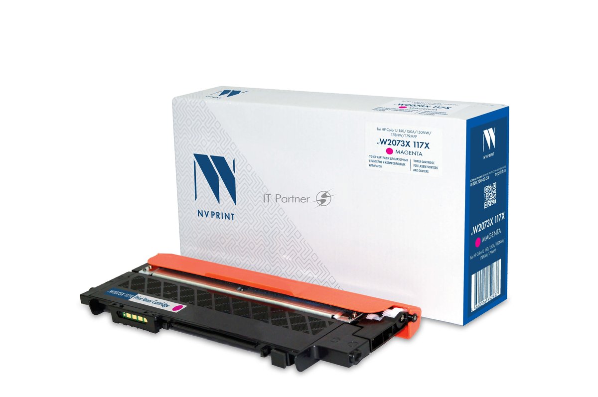Картридж лазерный NVP совместимый NV-W2073X 117X Magenta для HP Color LJ 150/150A/150NW/178NW/179MFP (1300k)