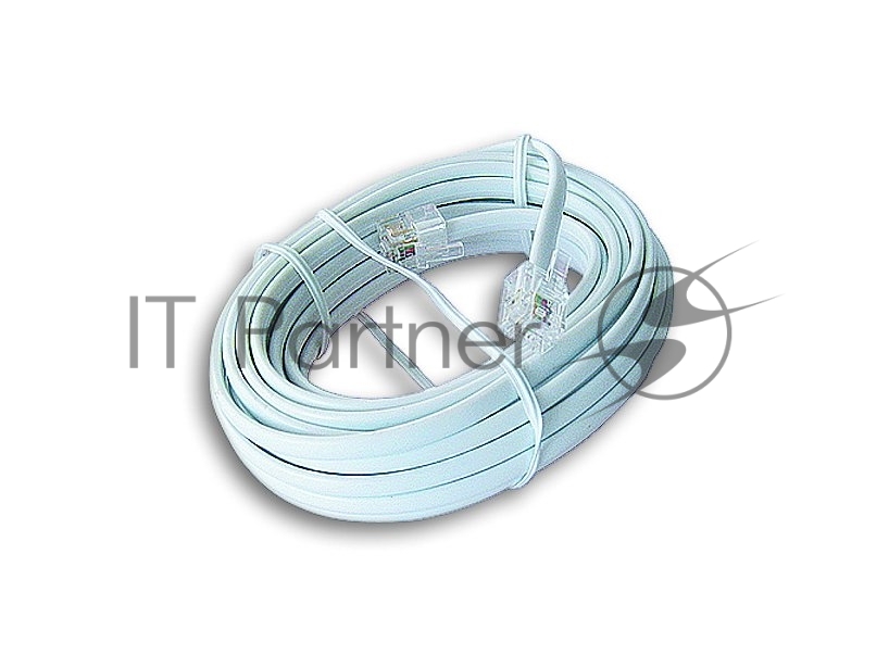 Кабель.телефонный аппарат-розетка TC6P4C-5M, 5 м