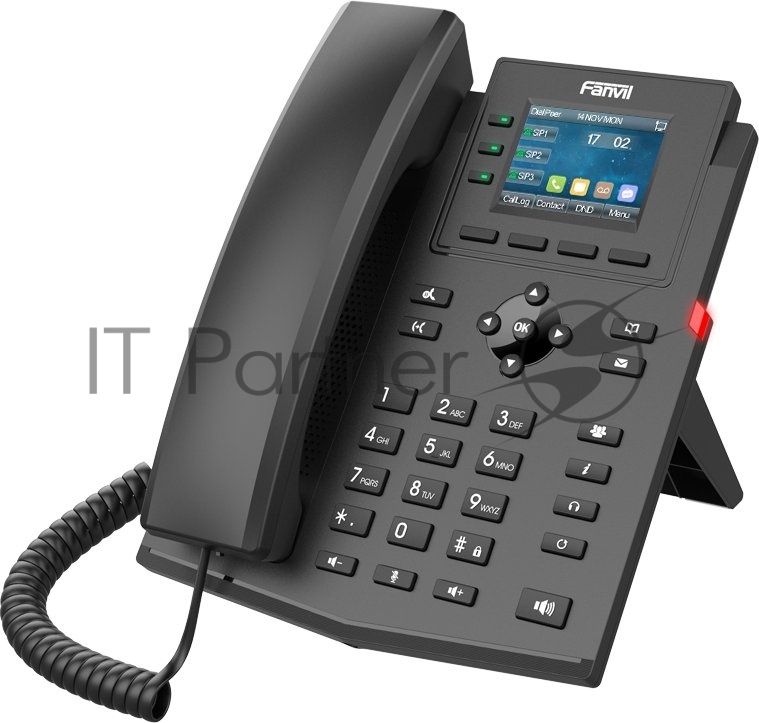 Телефон Fanvil X303G, SIP, 2×GbE, LCD 320×240