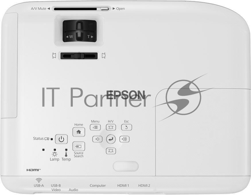 Проектор Epson EB-FH06 белый (LCD, 1920×1080, 3500Lm, 16000:1, 2.7 kg) (V11H974040)