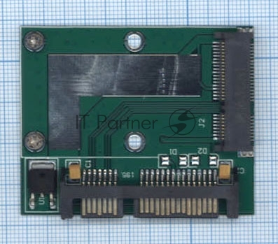 Переходник SSD mSATA на SATA компактный half size