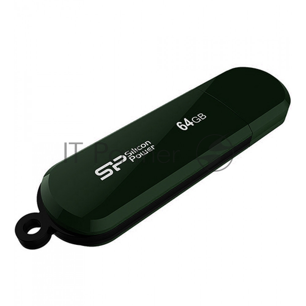 Флешка USB 64 Gb Silicon Power Lux Mini 320, USB 2.0, зеленый