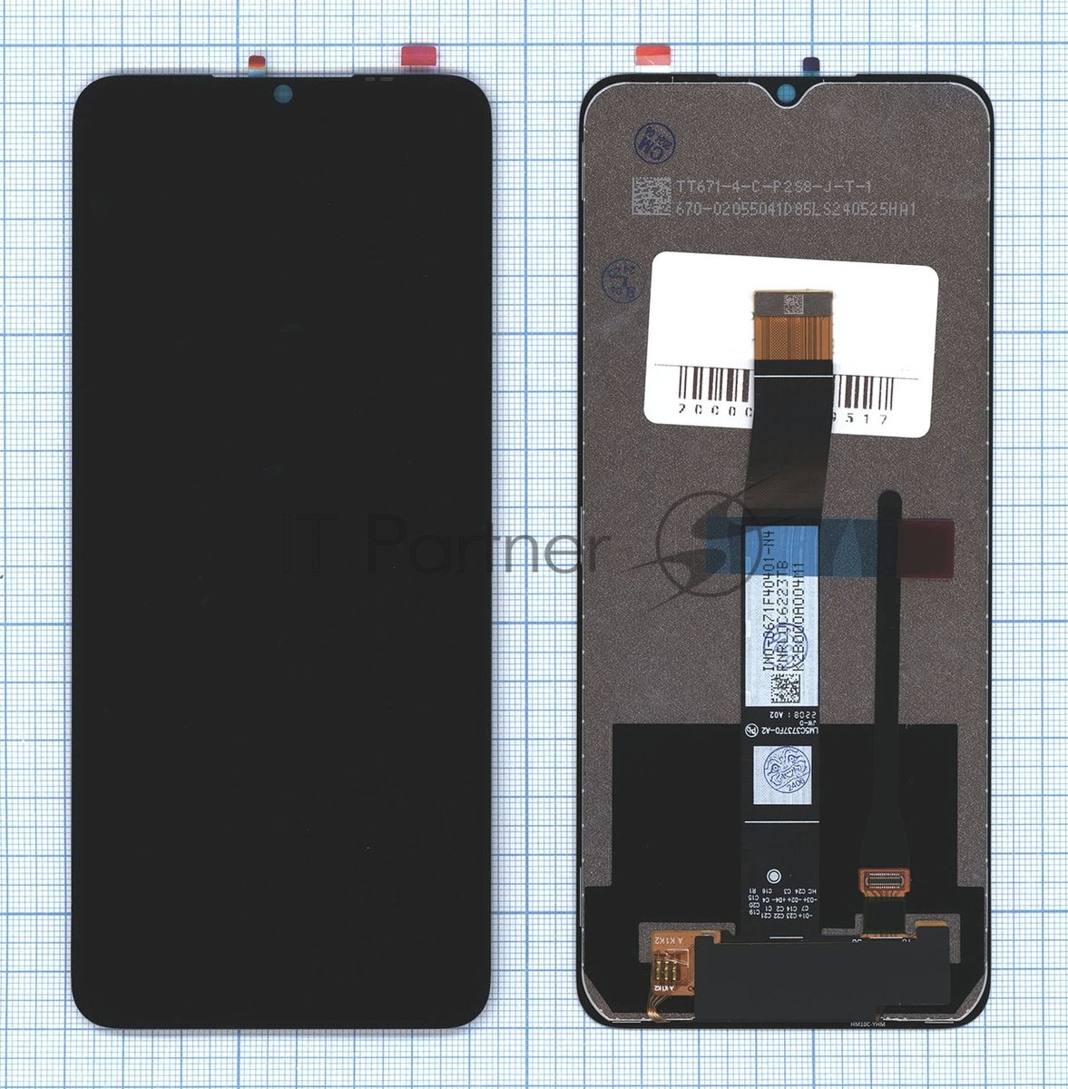 Дисплей для Umidigi Power 7 Max в сборе с тачскрином черный