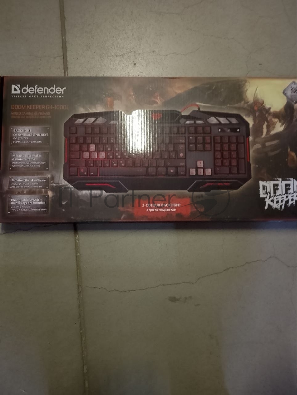 (Поврежденная упаковка) Проводная игровая DEFENDER клавиатура Doom Keeper GK-100DL