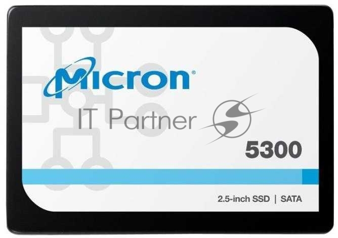 Твердотельный накопитель Micron 5300PRO 1.92TB SATA 2.5" 3D TLC R540/W520MB/s MTTF 3М 95000/30000 IOPS 5256TBW SSD Enterprise Solid State Drive, 1 year, OEM
